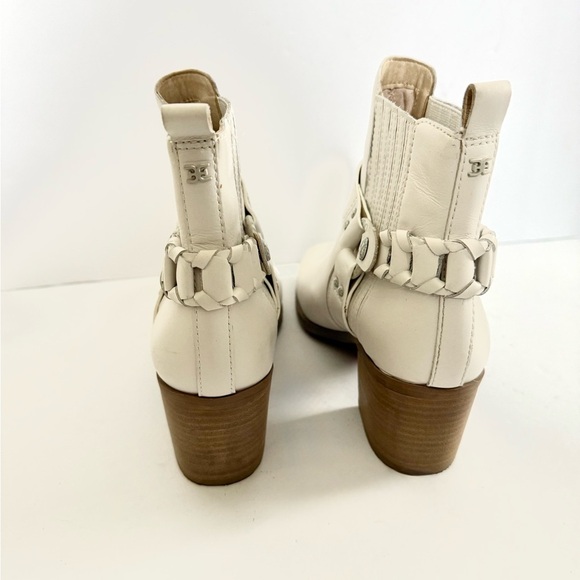 Sam Edelman Dalma Western Harness White Festival Cowgirl Ankle Boots - Picture 6 of 10